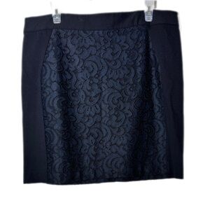 LOFT Black Mini Pencil Skirt for Work